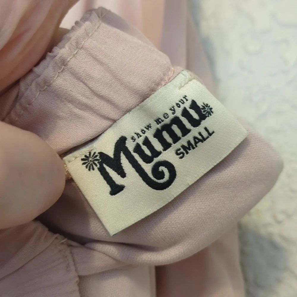 Show Me Your MuMu Amanda blush sleeveless backless halter maxi dress - Picture 11 of 11